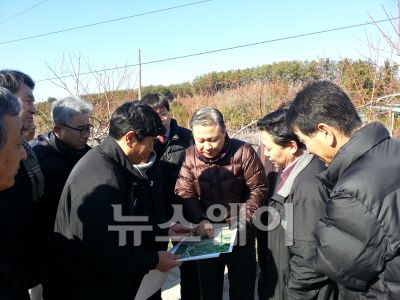 정수성 의원, 경주 강동면 민원현장 방문 기사의 사진