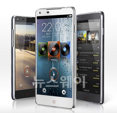 사진은 지난해 말 출시된 중국 ZTE社 풀HD 스마트폰 'Nubia Z5' ⓒZTE 홈페이지