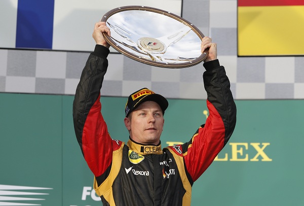 2013 F1 호주 그랑프리 우승자 키미 라이코넨(로터스)