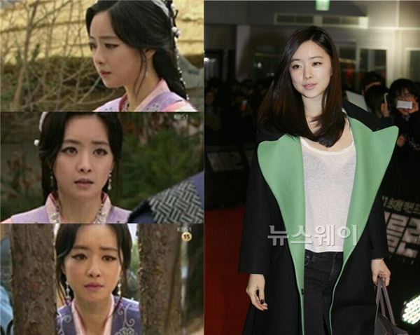 홍수아 성형 의혹 ⓒ (좌) 온라인커뮤니티 (우) 뉴스웨이 DB