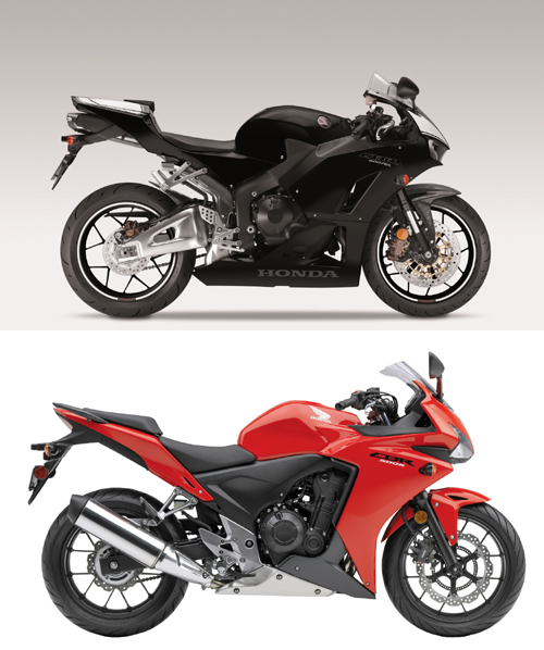 혼다코리아 스포츠 모터사이클 CBR600RR, CBR500R. 사진제공=혼다코리아