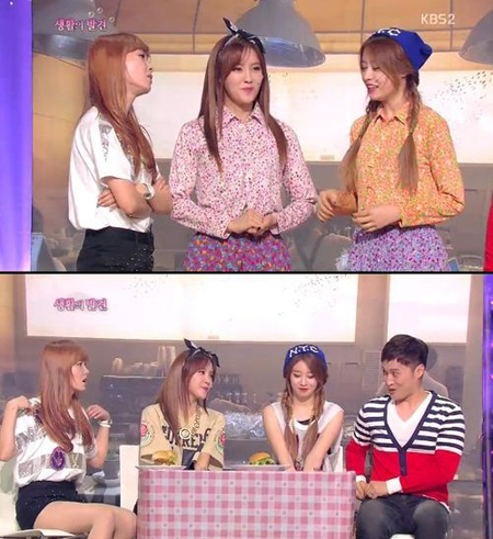 효민-지연 '개콘'. KBS2 '개그콘서트' 방송화면