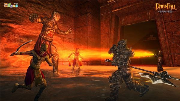 글로벌 게임 포털 엠게임은 유저간 대전에 특화된 MMORPG ‘다크폴: 잔혹한 전쟁’의 1차 비공개 테스트를 앞두고 금일 22일 신규 전투 스크린샷 3종을 공개했다. (사진=엠게임 제공)