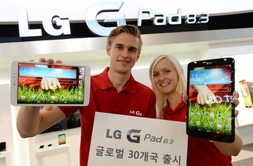 LG전자가 연내 세계 30개 국가에서 G시리즈 첫 태블릿 ‘LG G Pad 8.3’을 출시한다. 사진=LG전자 제공