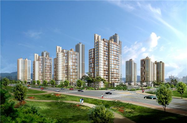 ‘내포신도시 경남아너스빌’ 투시도. 사진=경남기업 제공