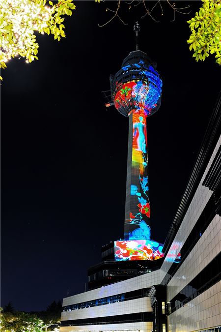 이랜드, 대구 83타워서 ‘미디어파사드 쇼’ 선봬 기사의 사진
