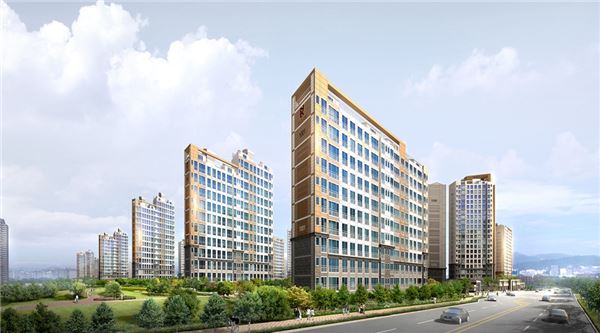 ‘중흥S-클래스 리버티’ 투시도. 사진=중흥건설 제공