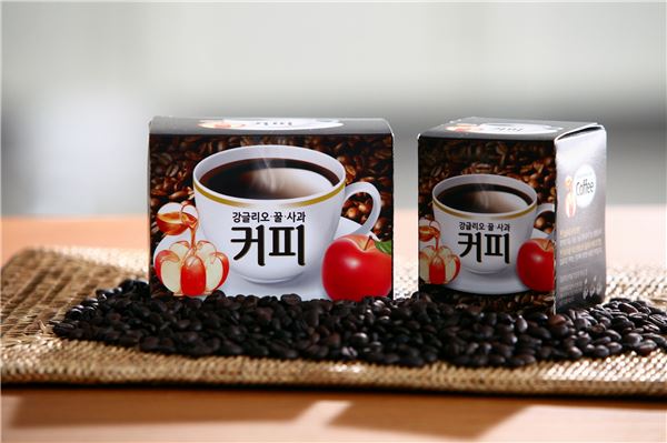 농심, ‘강글리오 꿀사과 커피’ 출시 기사의 사진