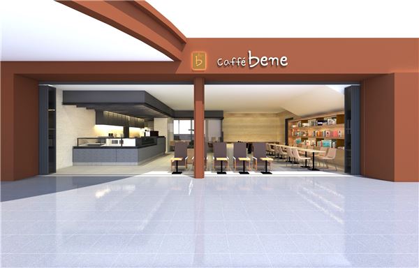 카페베네, 일본 하네다공항 제1터미널점 3D조감도./사진=카페베네 제공