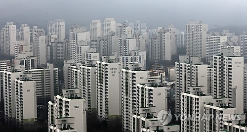 리모델링 대상 아파트가 많은 경기 성남시 분당 신도시 정자동 일대. 사진=연합뉴스 제공