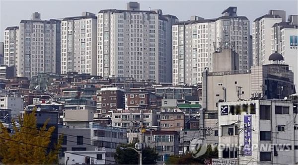 서울 성동구 빌라 및 아파트 밀집 지역 전경. 사진=연합뉴스 제공