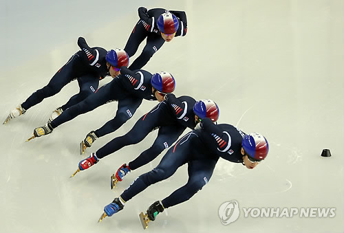 남자 쇼트트랙 계주 대표팀. 사진=연합뉴스 제공