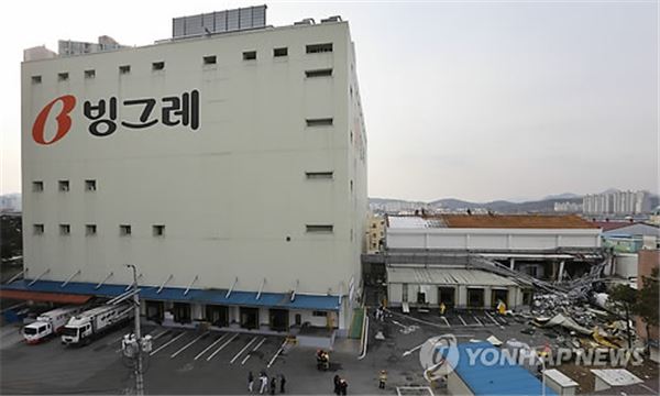 13일 오후 경기도 남양주시 도농동 빙그레 제2공장 암모니아 탱크 배관 폭발사고 현장. (사진=연합뉴스)