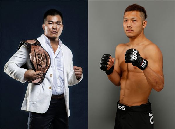 UFC 남의철(좌), 토쿠도메 카즈키