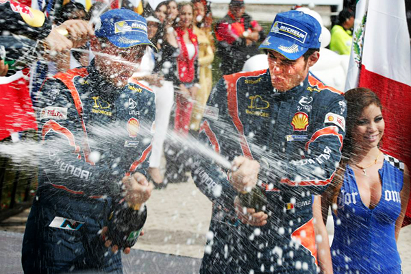 2014 월드랠리챔피언십(WRC) 맥시코 랠리에서 현대차 월드랠리 팀 티에리 누빌 선수가 3위를 차지했다. 사진=현대모터스포츠 제공