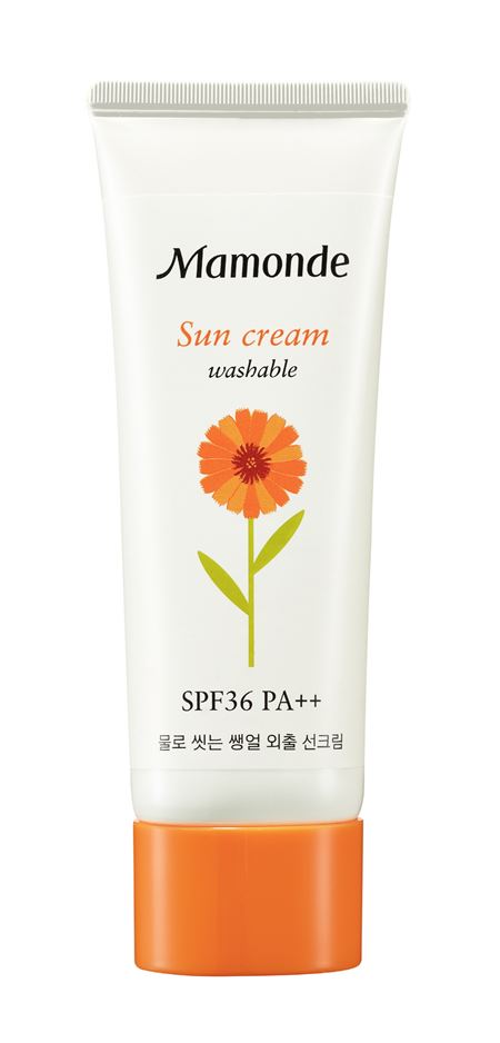 마몽드, 워셔블 선크림 SPF36 PA++ 출시 기사의 사진