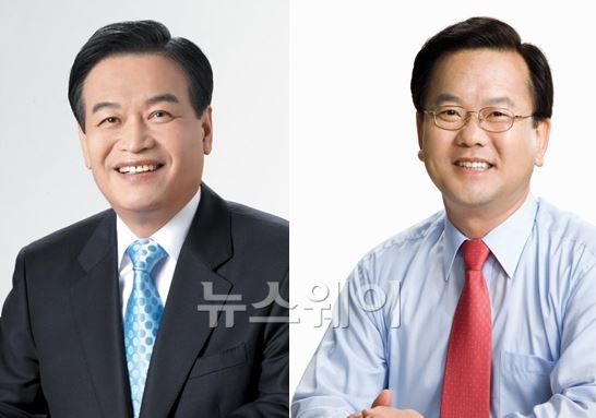 서상기 새누리당 의원(左)과 김부겸 전 민주당 의원. 사진=뉴스웨이DB