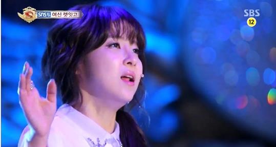 여신 렛잇고(사진=SBS '놀라운 대회 스타킹' 방송화면