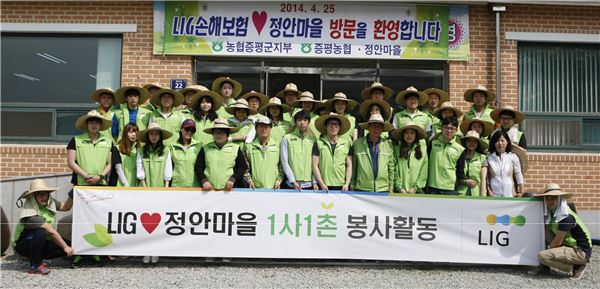LIG그룹 희망봉사단, 1사1촌 농촌봉사활동 펼쳐 기사의 사진