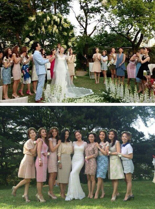 김성은, 엄지원 결혼식 하미모 사진 공개. 사진=김성은 트위터