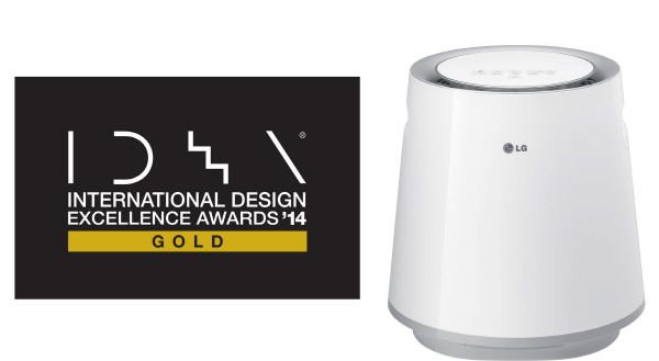 LG전자의 에어워셔 제품이 ‘iF디자인’과 ‘레드닷디자인’ 본상 수상에 이어 ‘IDEA’에서 최고상인 금상까지 수상했다. 사진=LG전자 제공