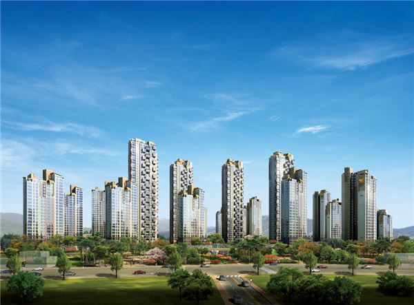 ‘신동백 롯데캐슬 에코’ 투시도. 사진=롯데건설 제공