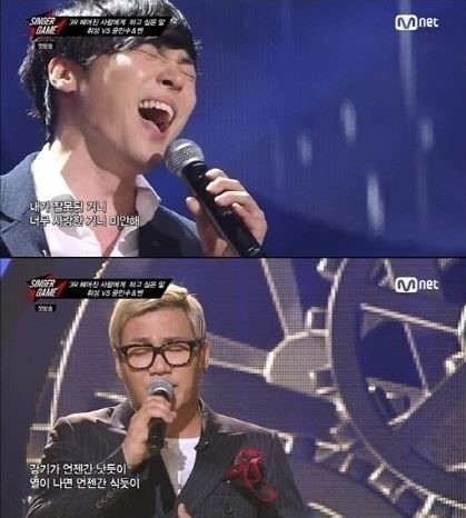 ‘싱어게임’ 휘성 vs 윤민수, 두 실력파 가수의 대결. 사진=Mnet ‘싱어게임’