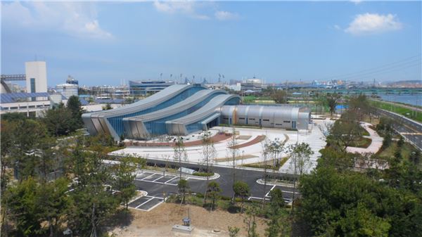 아시아 최대 규모의 포항 하수처리장 전경. 사진=롯데건설 제공