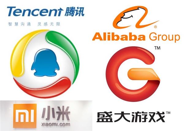 최근 업계에 따르면 중국의 텐센트, 알리바바, 샤오미 등 굴지의 IT 기업들은 국내 게임 산업에 대한 투자를 확대하거나 지분 인수, 콘텐츠 조달 등을 위해 한국 게임 업체들을 접촉 중이다. 사진=각사 홈페이지 참조