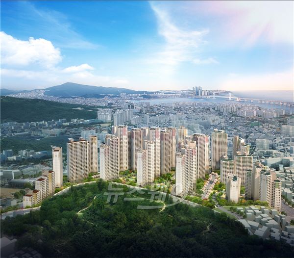 대연 롯데캐슬 레전드 조감도. 사진=롯데건설 제공
