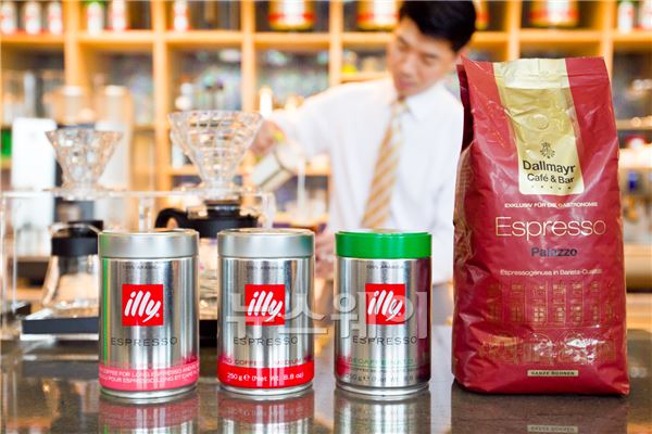 하이원리조트, 카페라운지 유럽명품 커피 원두 판매 기사의 사진