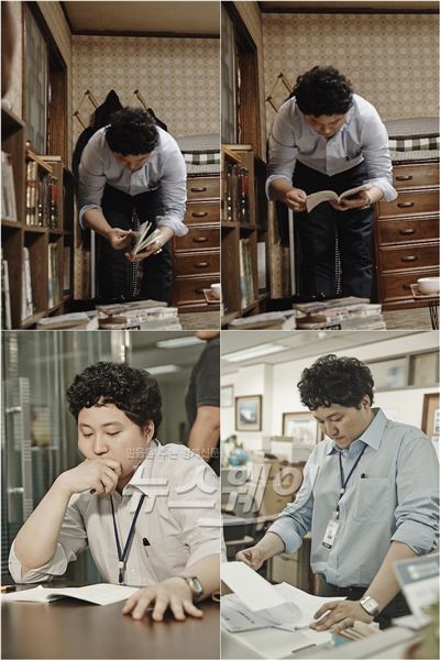 사진= tvN '미생' 배우 김대명의 각별한 대본사랑 현장이 공개돼 화제다 / CJ E&M
