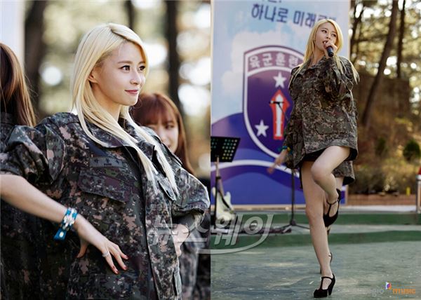 사진= 군통령 헬로비너스의 나라가 ‘진짜 사나이’ 여군특집에 강한 출연 욕심을 밝혔다 / 판타지오뮤직 제공