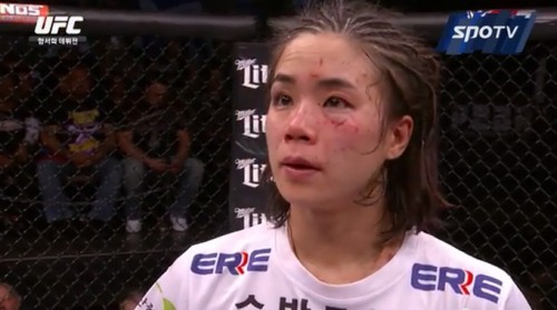 UFC 함서희. 사진=SPOTV 방송 화면 캡처