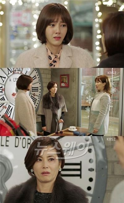 사진= '가족끼리 왜이래' 서로 으르렁거리던 김서라와 견미리를 화해했다 / KBS 방송화면 캡처