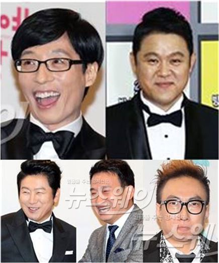 사진= '2014 MBC 연예대상' 대상 후보에 '무한도전' 유재석, 박명수가 선정됐으며 이외에 김수로, 서경석, 김구라가 최종 대상 후보에 올랐다 / 김동민 life@, 뉴스웨이 사진DB