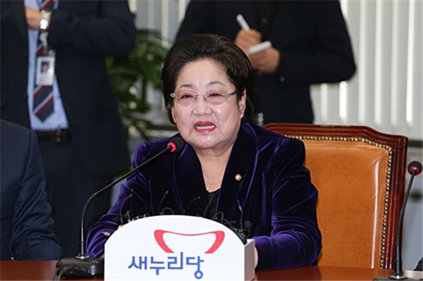 김을동 새누리당 최고위원. 사진=새누리당 제공