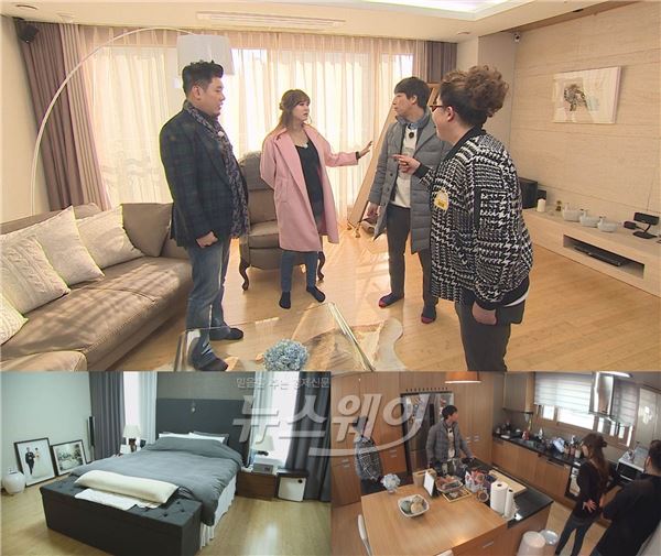 10일 방송된 tvN '택시'에 부모로 새로운 인생의 출발을 시작한 잉꼬 부부 레이먼 킴&김지우 부부가 탑승해 방송최초로 딸과 신혼집을 공개하며 핑크빛 이야기를 쏟아냈다 / 사진= '택시' 방송영상 캡처