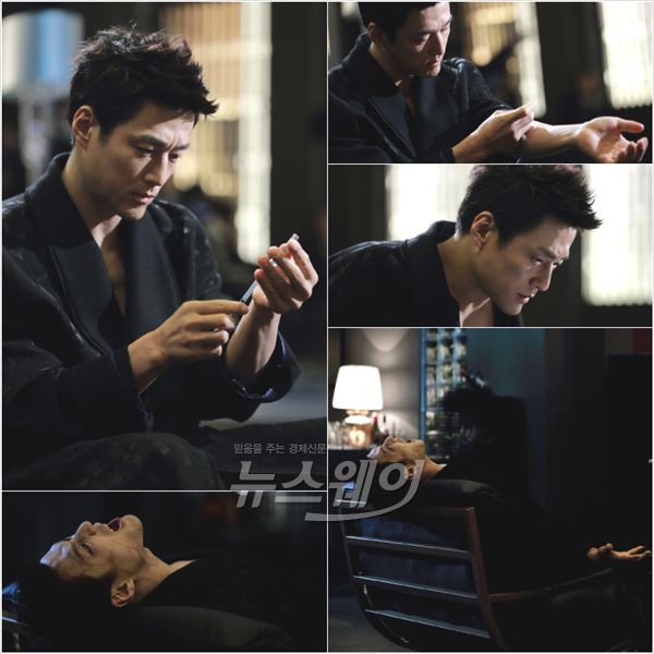 KBS2 '블러드' 지진희가 흉측한 모습의 뱀파이어로 변신해 보는 이들의 시선을 끌어 모으고 있다 / 사진제공= IOK미디어