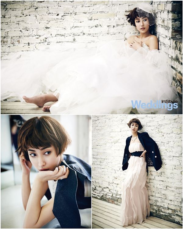 MBC '전설의 마녀' 악녀 김윤서가 순백의 웨딩드레스를 입고 아름다움을 뽐냈다 / 사진제공= 인스타일 웨딩