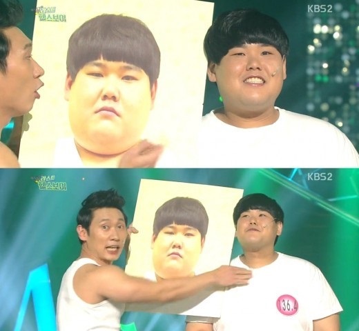 개그콘서트 김수영, 유민상보다 몸무게 덜 나가. 사진=KBS 2TV ‘개그콘서트-라스트 헬스보이’