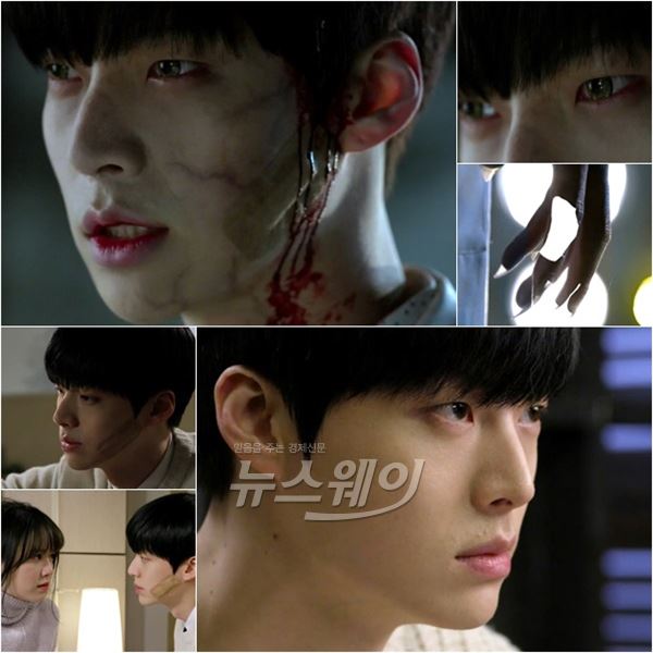 KBS2 '블러드'의 안재현이 최강 능력을 지닌 뱀파이어와 수줍은 동네오빠 사이를 오가며 상반된 매력을 보이고 있다 / 사진= '블러드' 영상캡처