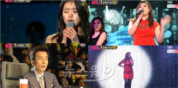 막강 기대주 박윤하와 에스더김이 탈락 소감 장면이 SBS 'K팝 스타4' 순간최고 시청률을 기록했다 / 사진= 'K팝스타4' 영상캡처