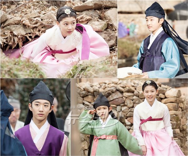 MBC 창사 54주년 특별기획 ‘화정’ 측은 극의 서막을 열 아역군단 정찬비-윤찬영-안도규-전진서의 모습이 담긴 현장 스틸을 첫 공개해 이목을 집중시키고 있다 / 사진= 김종학 프로덕션 제공