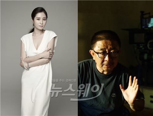 (좌) 문소리 (우) 장률 감독