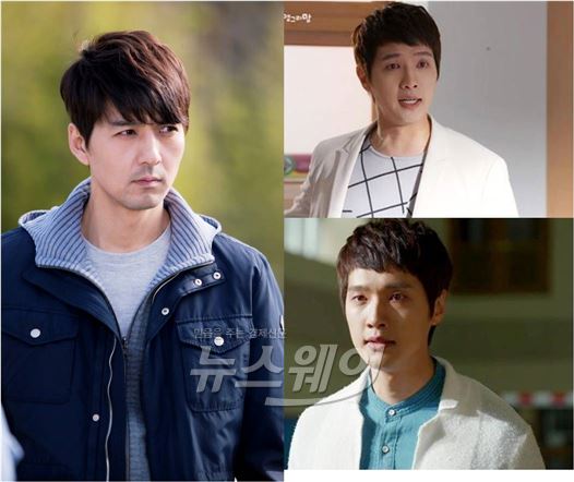 믿고보는 배우 이필모와 돌아온 로코킹 지현우가 'KBS2 '후아유-학교2015'와 MBC '앵그리맘'에서 각각 진정성 어린 교사 캐릭터로 연기 맞대결을 펼친다 / 사진제공= (유) 학교2015 문화산업전문회사, FNC 엔터테인먼트, '앵그리맘' 영상캡처