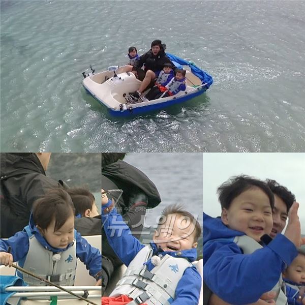 KBS2 ‘슈퍼맨이 돌아왔다’ 대한, 민국, 만세 삼둥이가 제주도 바다에서 생애 첫 낚시에 도전했다 / 사진제공= '해피선데이 -슈퍼맨이 돌아왔다'