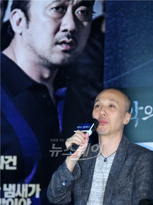 영화 ‘악의연대기’언론시사회-손현주 마동석 최다니엘 박서준. 사진=이수길 기자 leo2004@newsway.co.kr