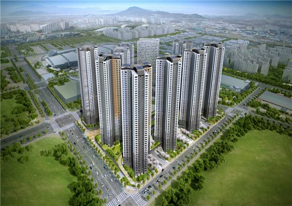 킨텍스 꿈에그린 조감도. 사진=한화건설 제공.