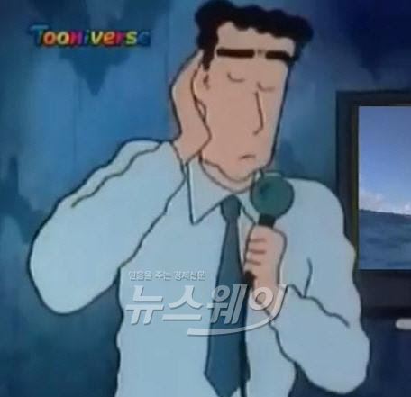 생전 오세홍 성우가 연기한 '짱구 아빠'(투니버스 방송 캡처)